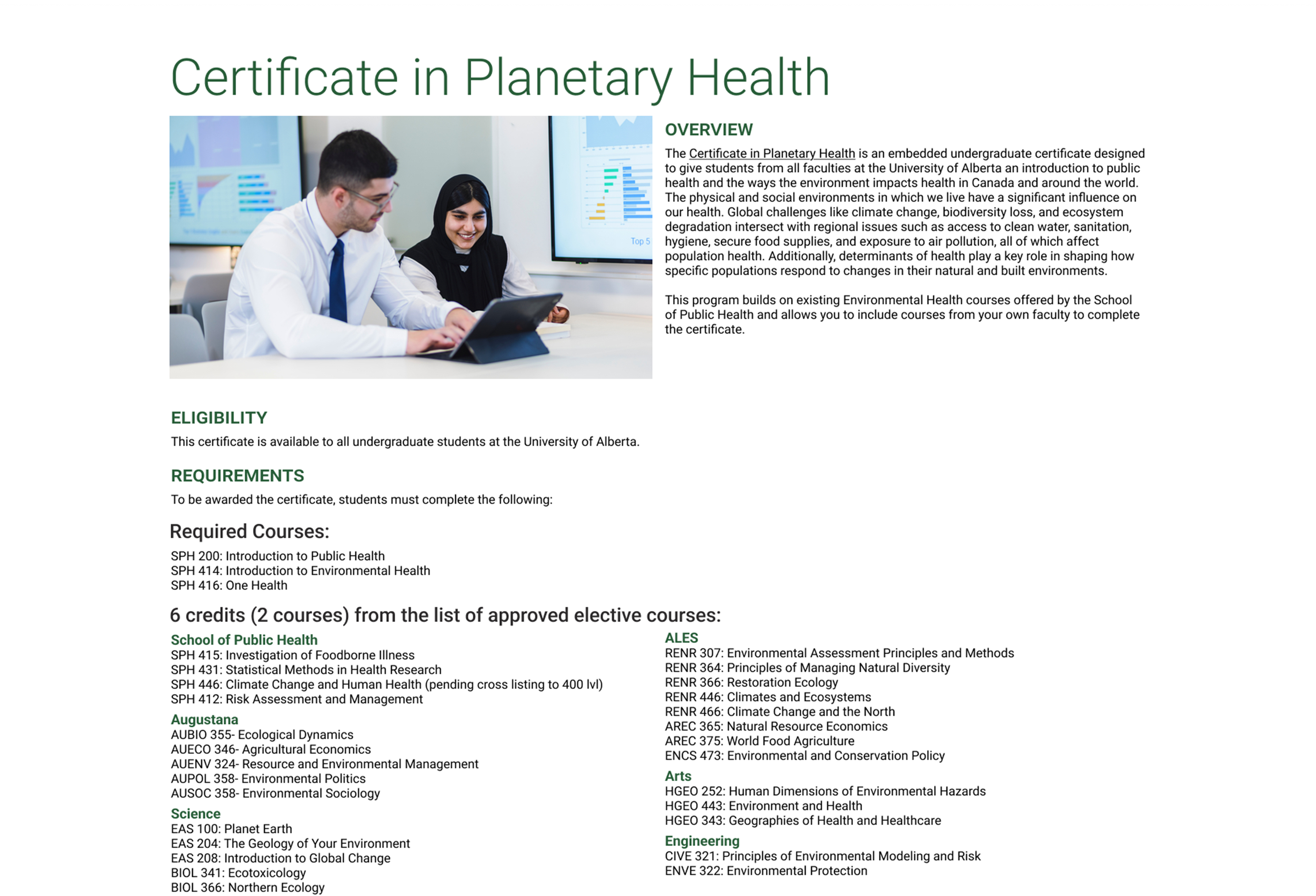High fidelity mockup of one of the individual certificates.